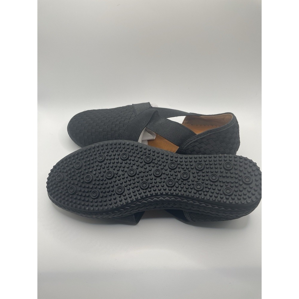 Bernie Mev Black Layla Woven Shoes Comfort Slides Womens Sz 6 EU 37 NEW - Picture 5 of 7